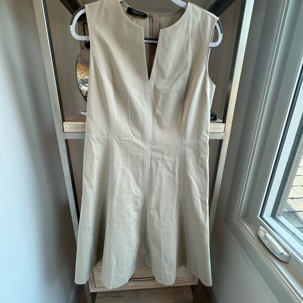 Lafayette 148 Rochelle Fit Flare Dress Sz 10